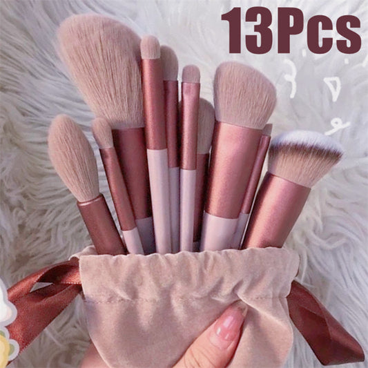 13-Pc Cosmetic Brush Set – Face & Eye Makeup Brushes