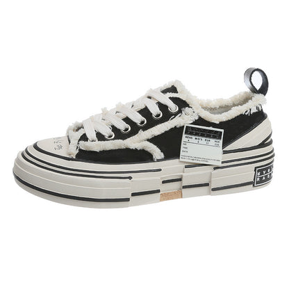 The same low-top canvas shoes