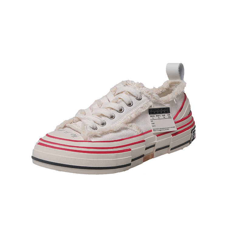 The same low-top canvas shoes