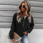 Trendy Women's Long-Sleeved Round Neck Pullover Sweater