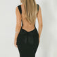 Spring New Women's Clothing Fashion Suspenders Sexy Backless Bow Slim Sheath Dress Women